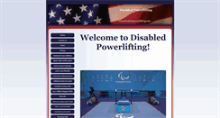 Desktop Screenshot of disabledpowerlifting.com